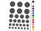 Detailed Geometric Summer Sunflower Sunny Happy Days Temporary Tattoo Water Resistant Fake Body Art Set Collection